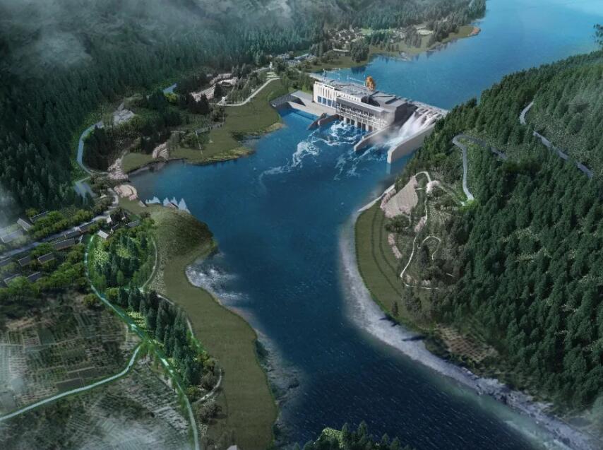 亚洲单机最大灯泡贯流式机组电站进入全面建